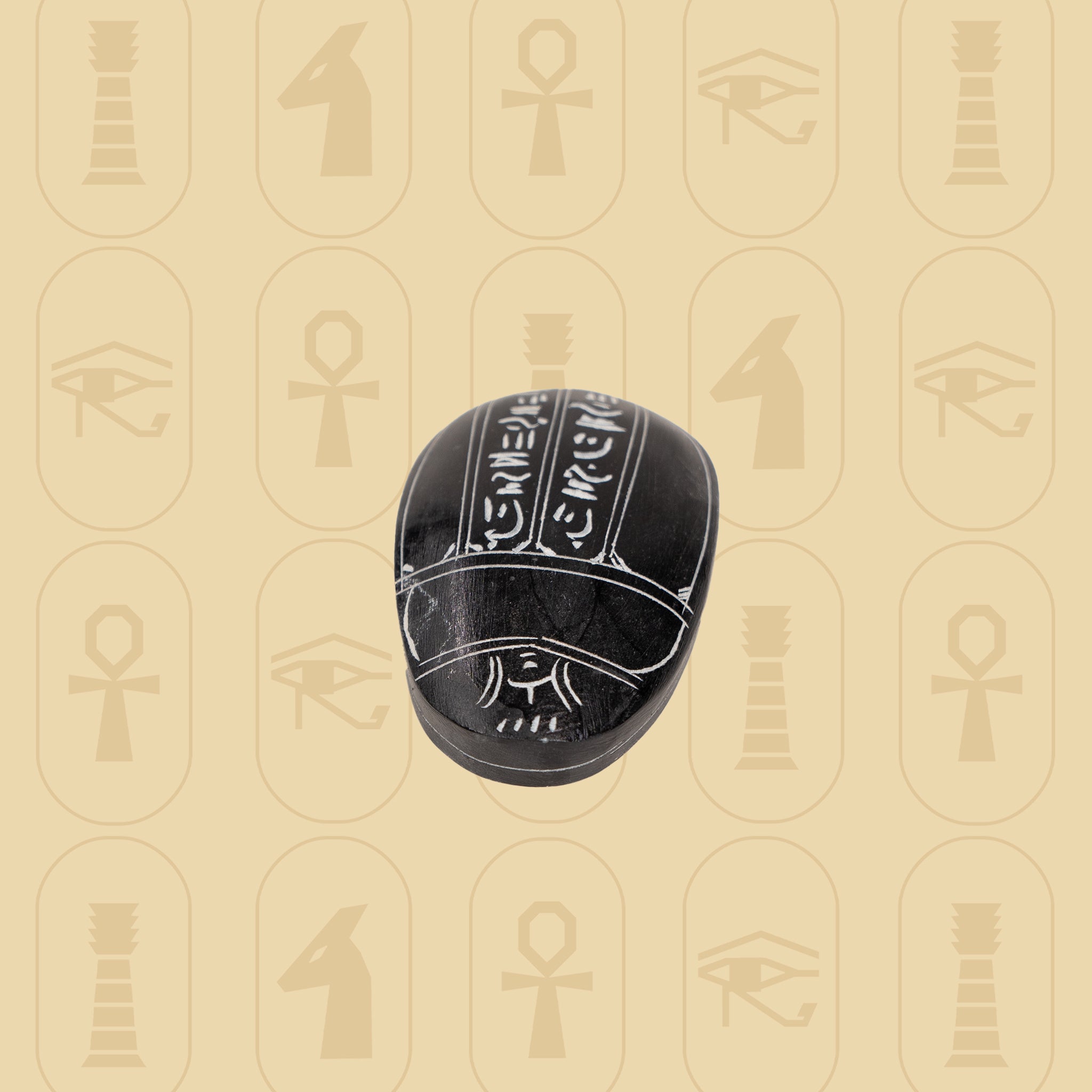 Black Alabaster Scarab