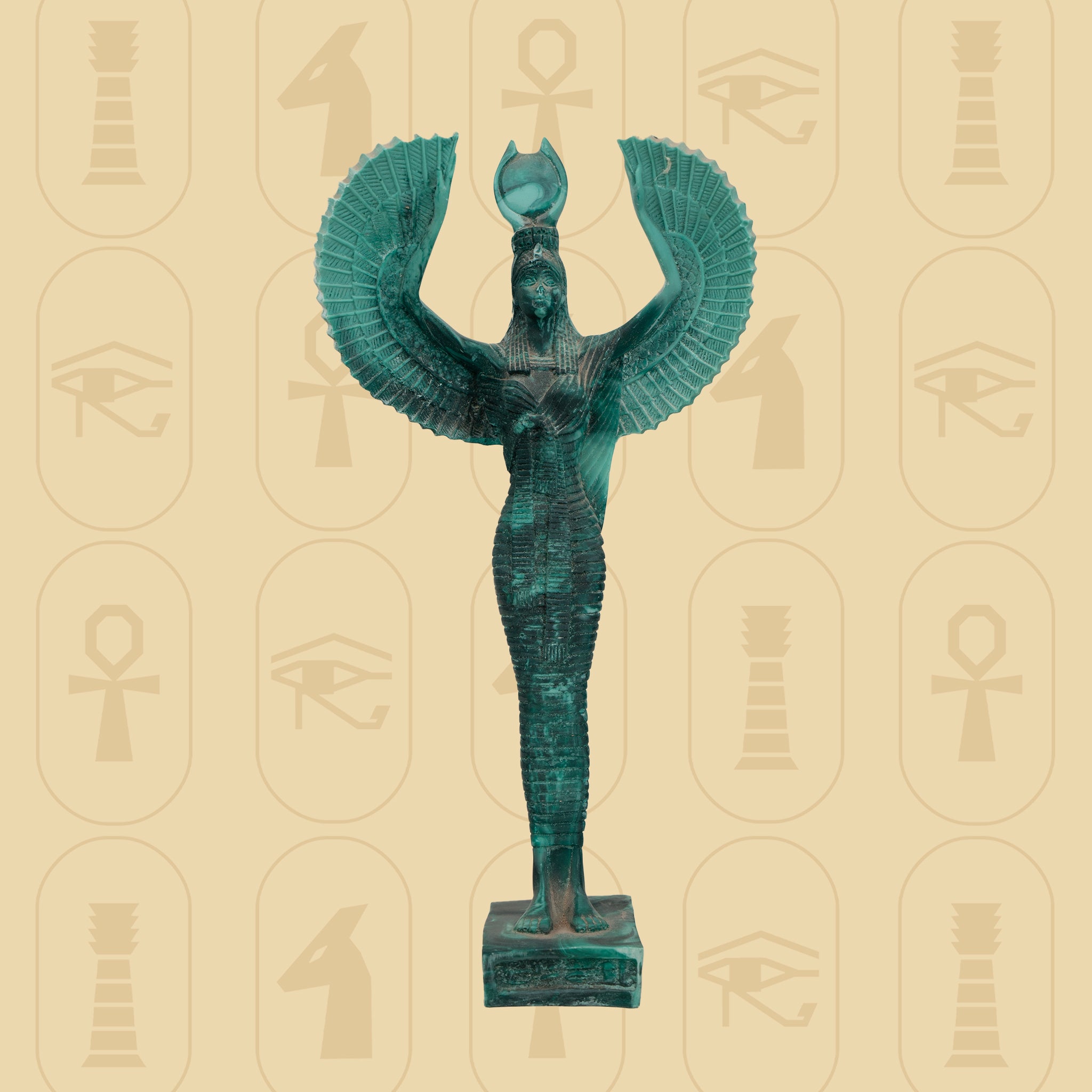 Green Isis Statue