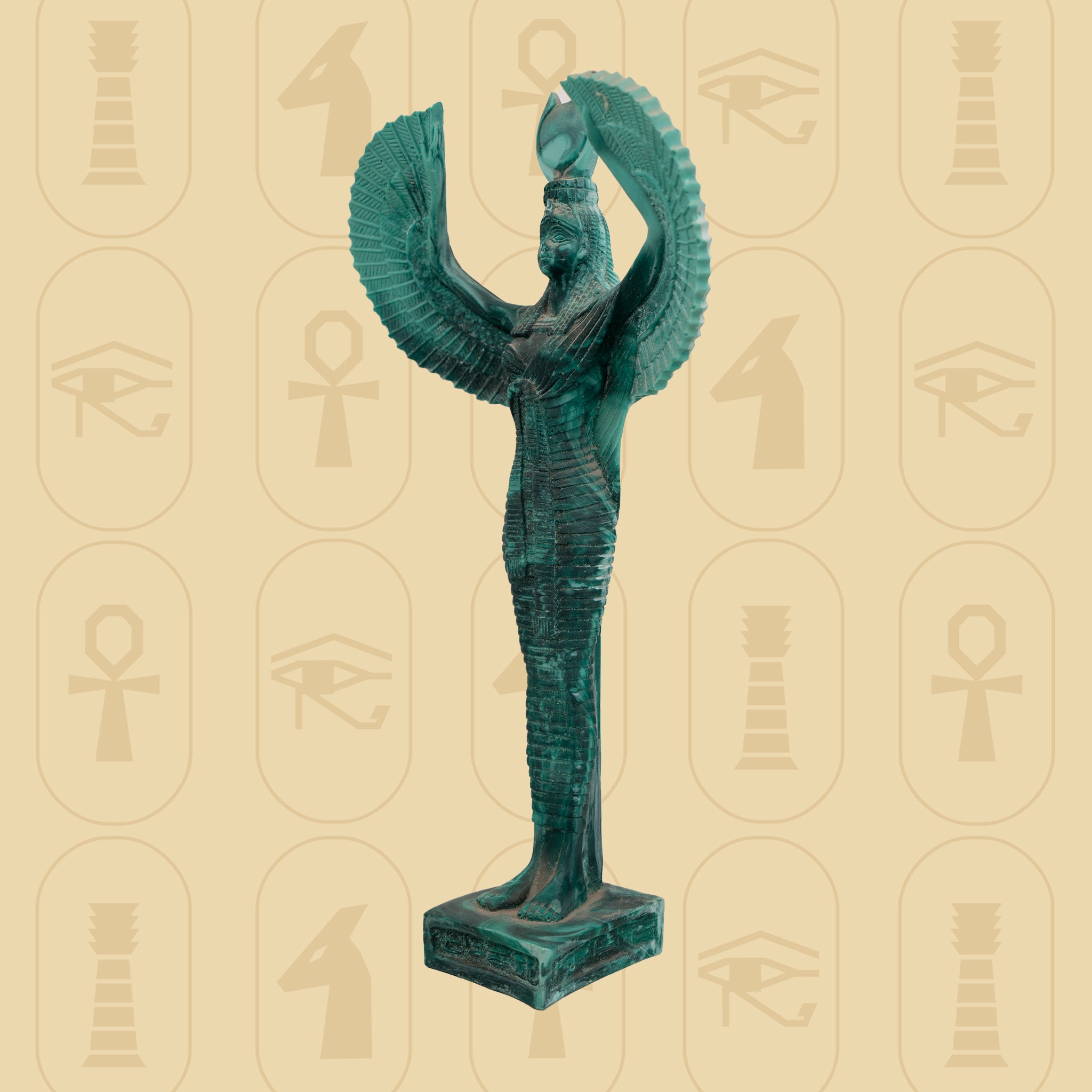 Green Isis Statue