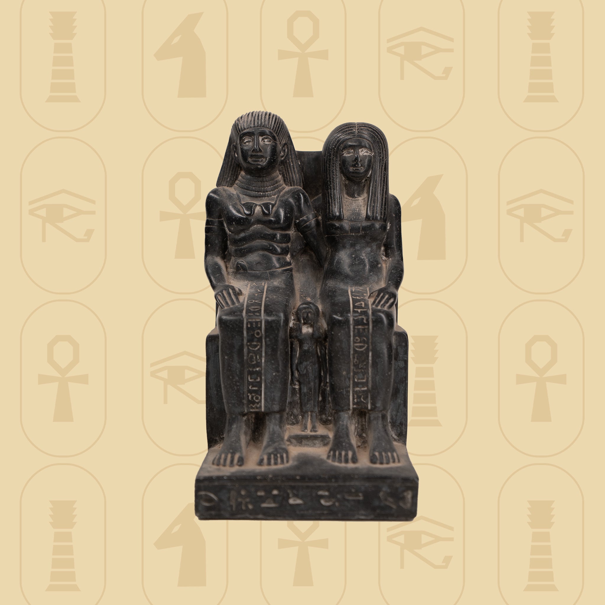 Sneferu and His Daughter Statue