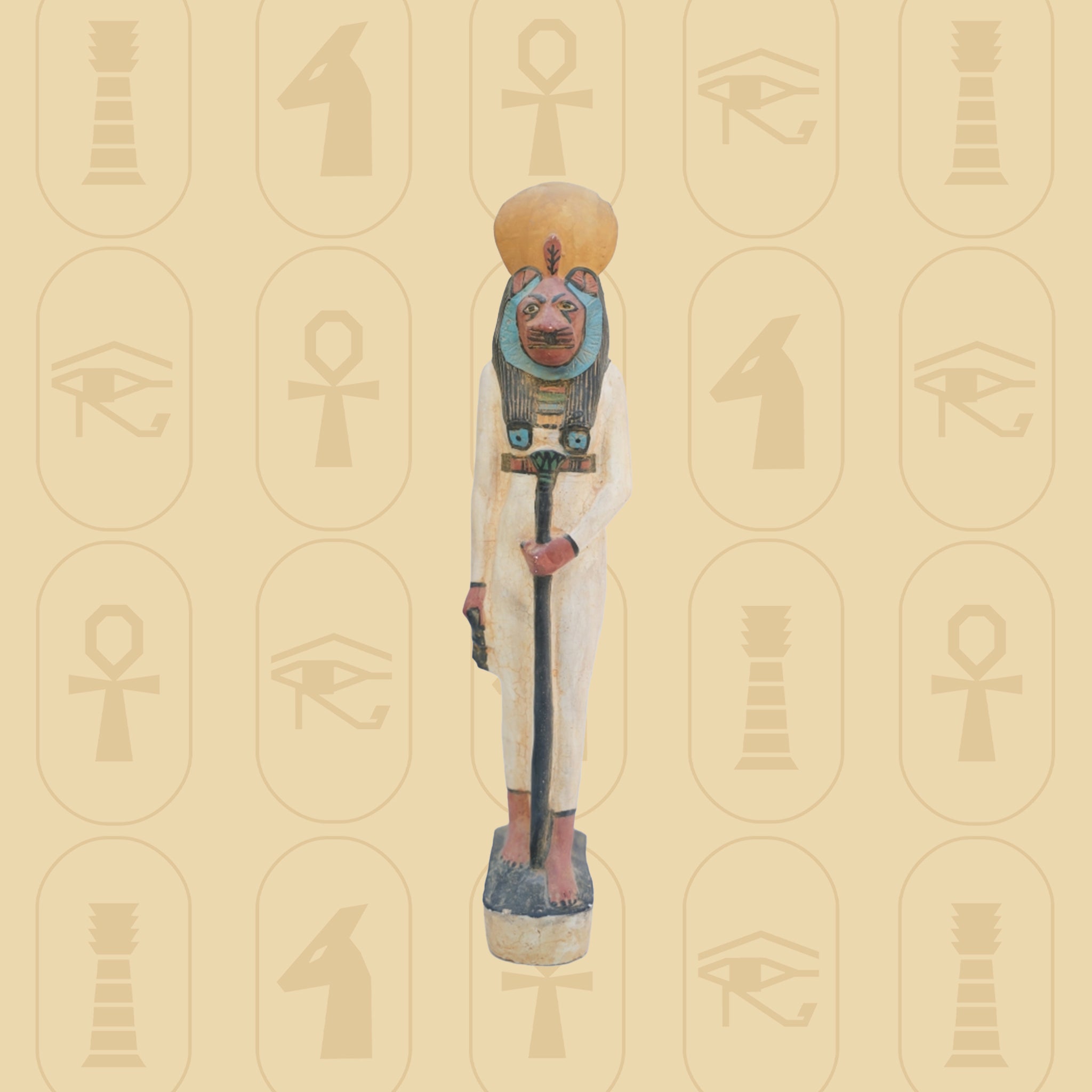 Sekhmet – Limestone Goddess Statue