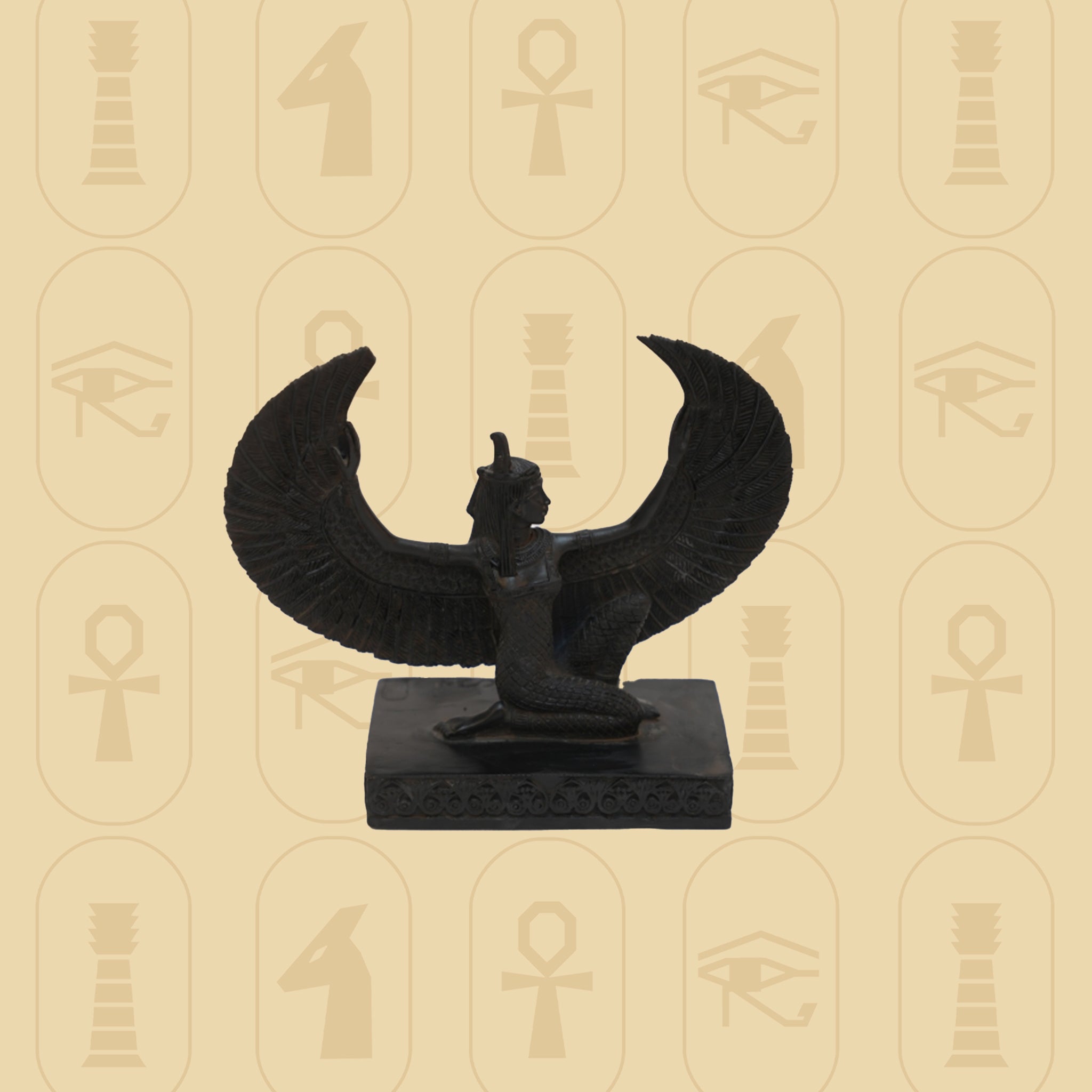 Isis – Black Stone Goddess Statue