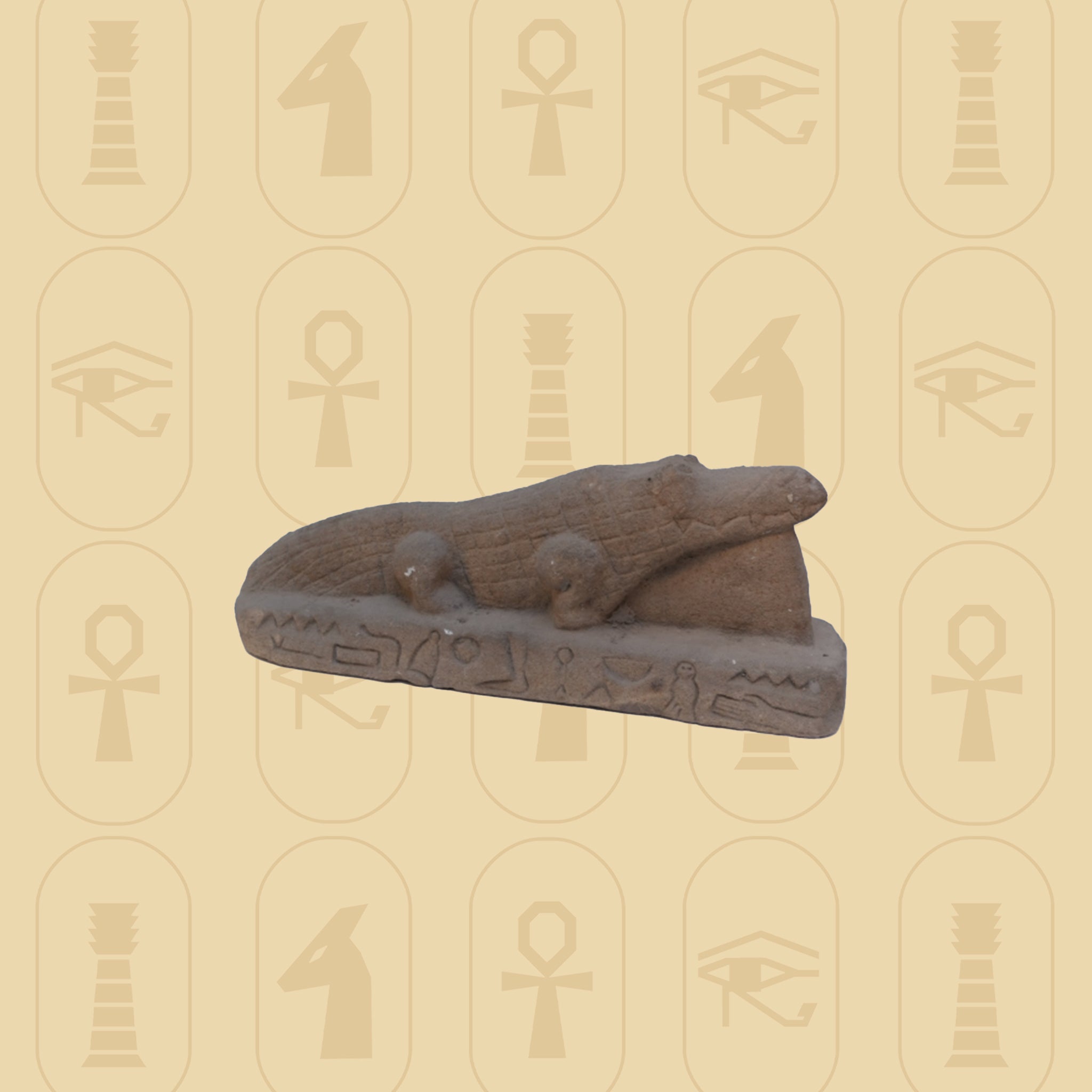 Sobek – Stone Crocodile God Statue