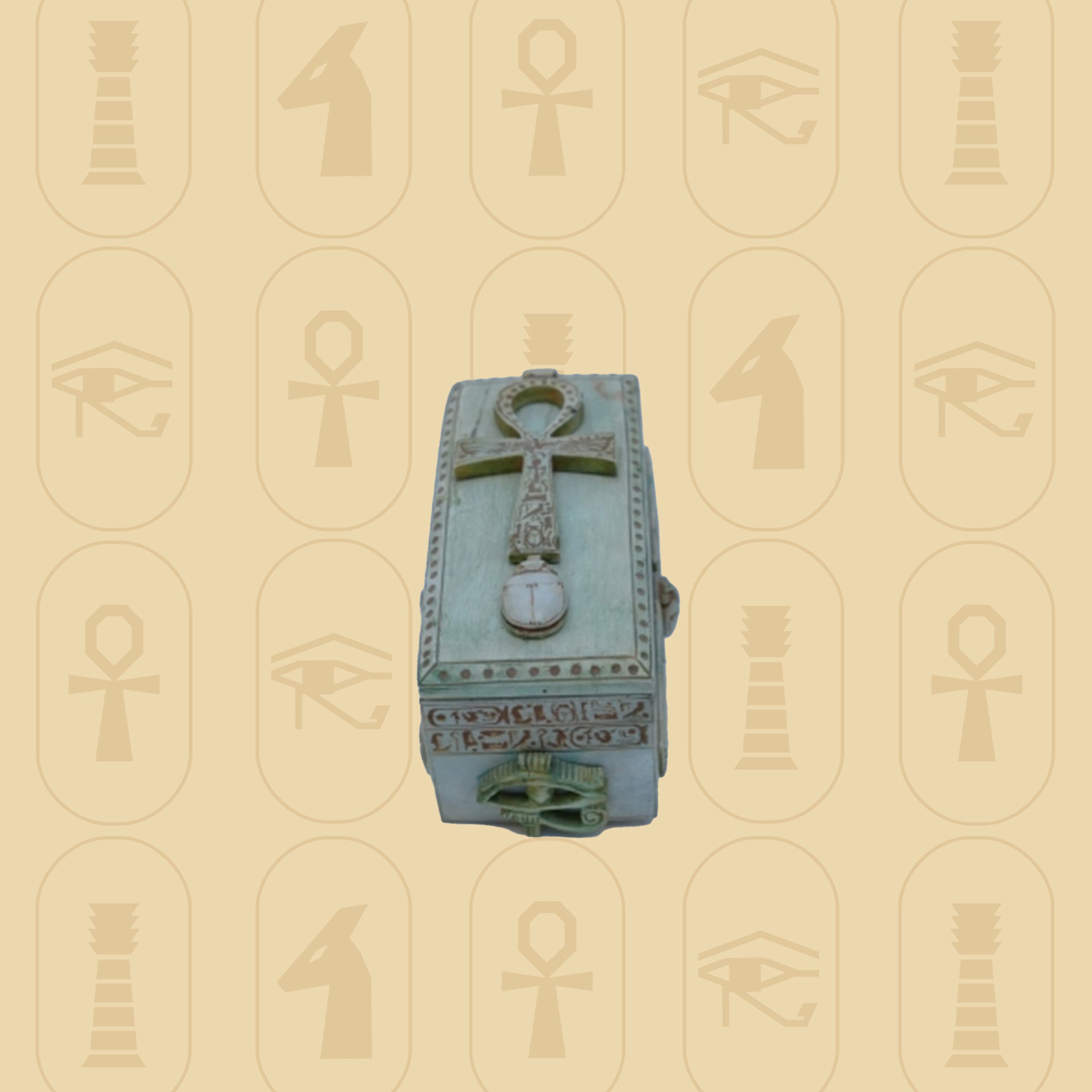 Sacred Egyptian Boat Statue