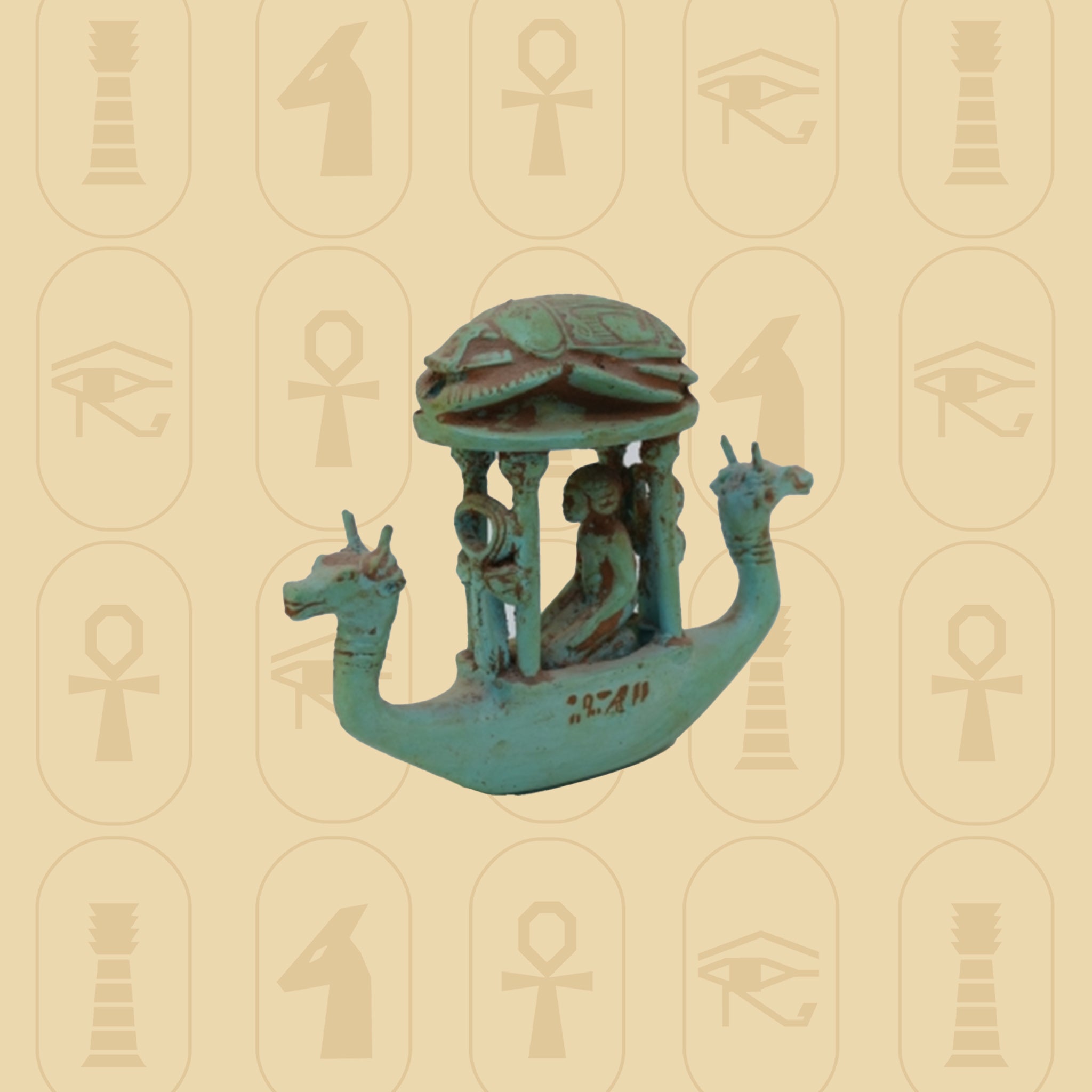 Sacred Boat of Amun – Decorative Statue