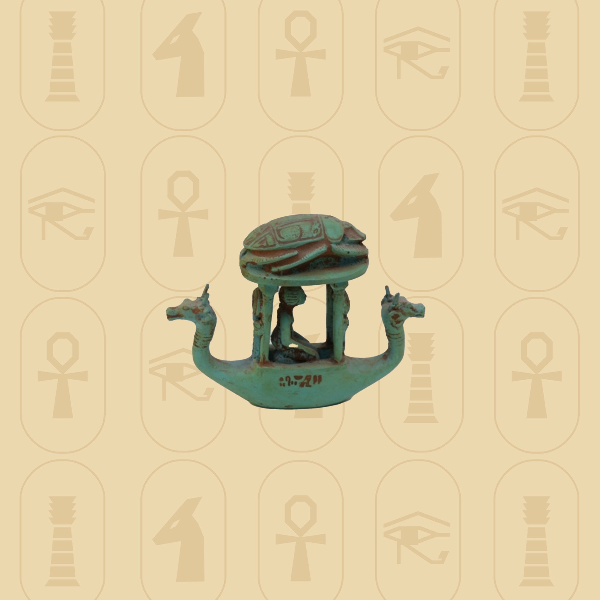 Sacred Boat of Amun – Decorative Statue