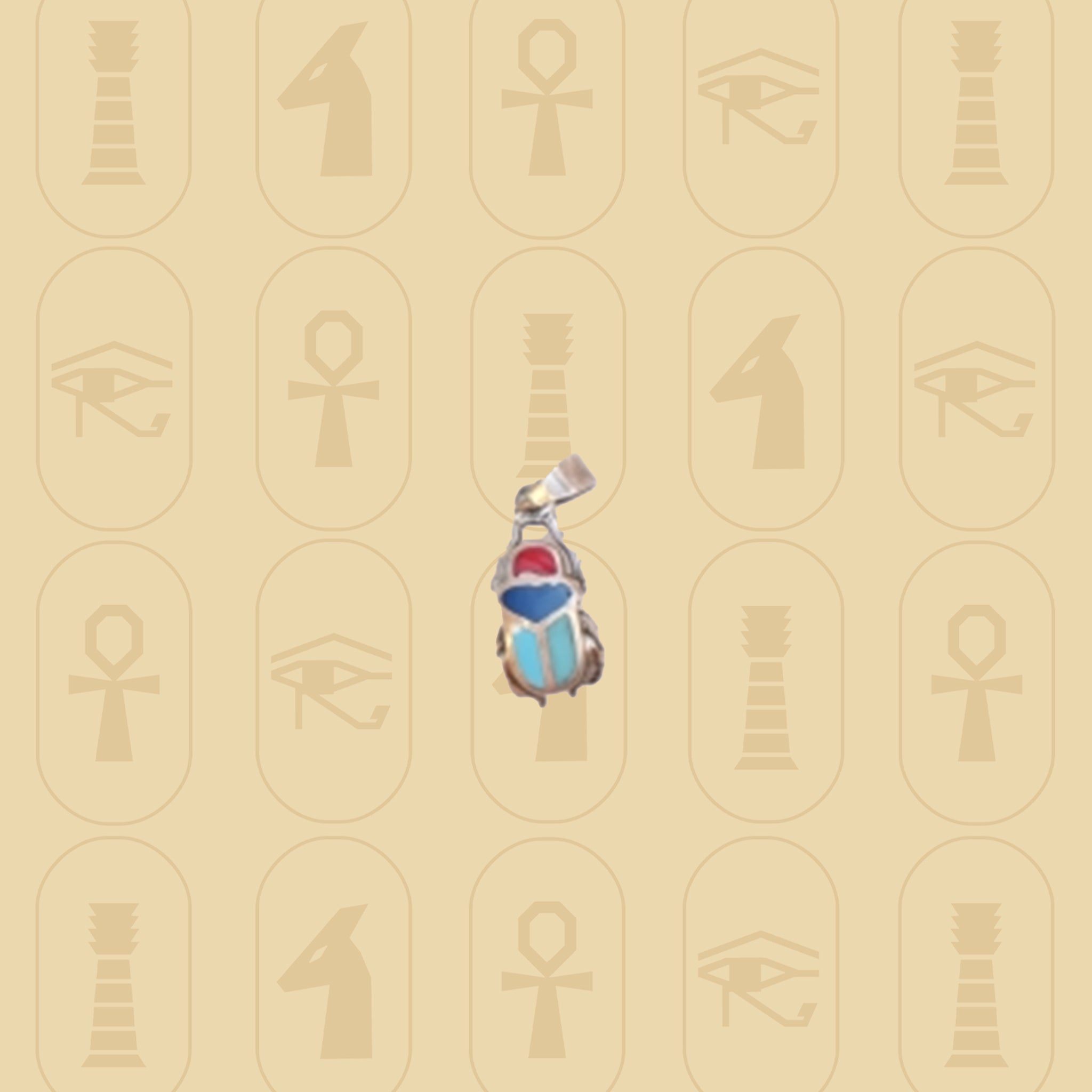 Pharaonic-Inspired Pendant Necklace