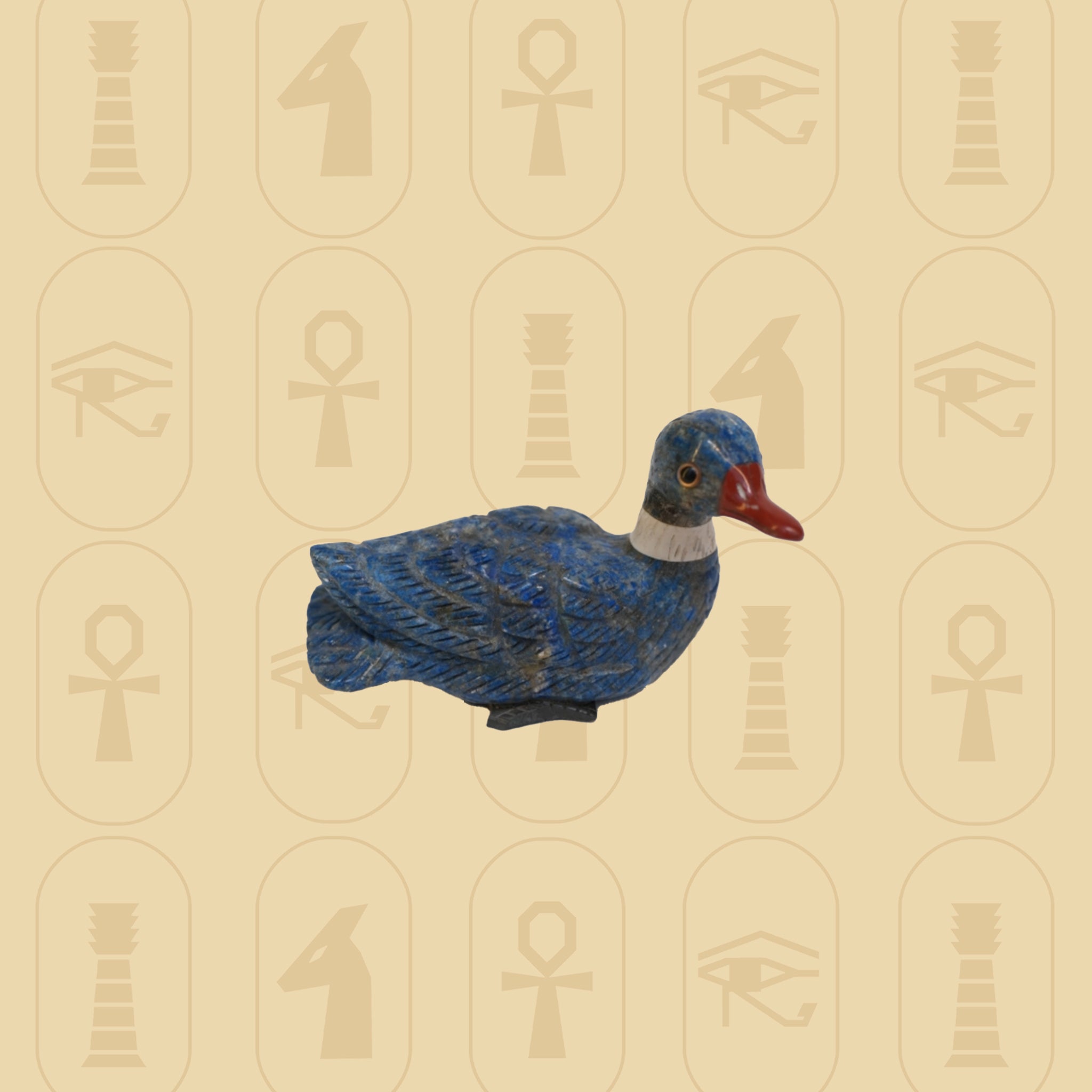 Gemstone Duck Sculpture