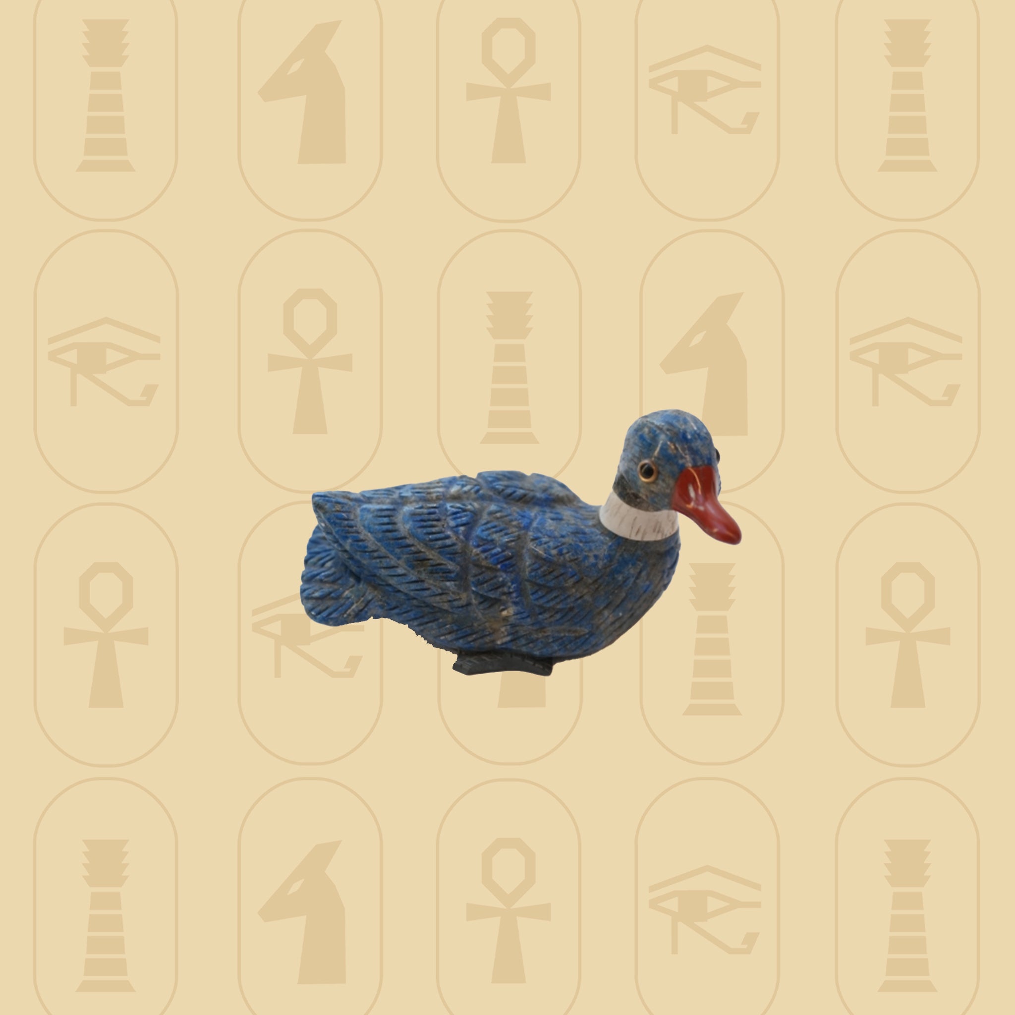 Gemstone Duck Sculpture
