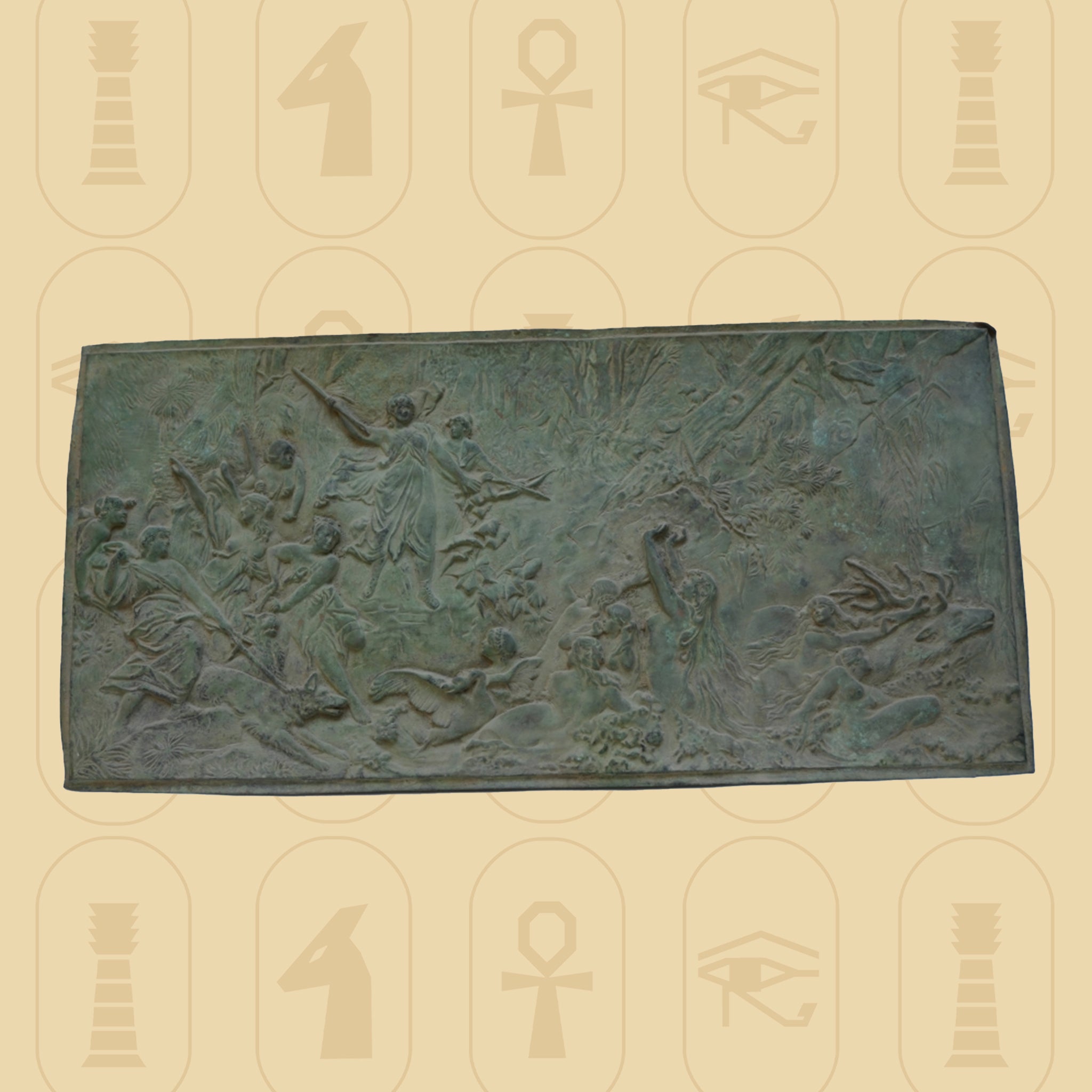 Roman Emperors Hunting Scene – Greek-Roman Era Painting