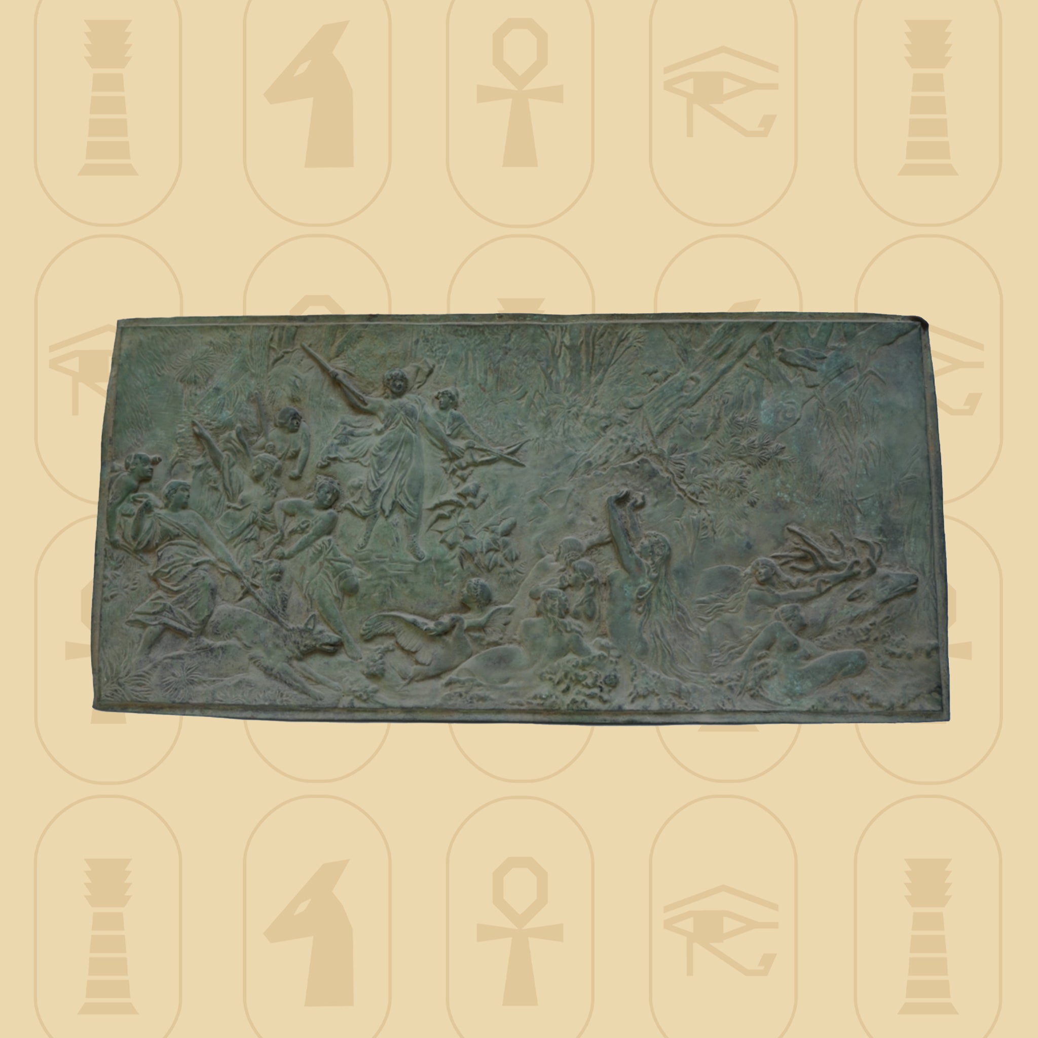 Roman Emperors Hunting Scene – Greek-Roman Era Painting