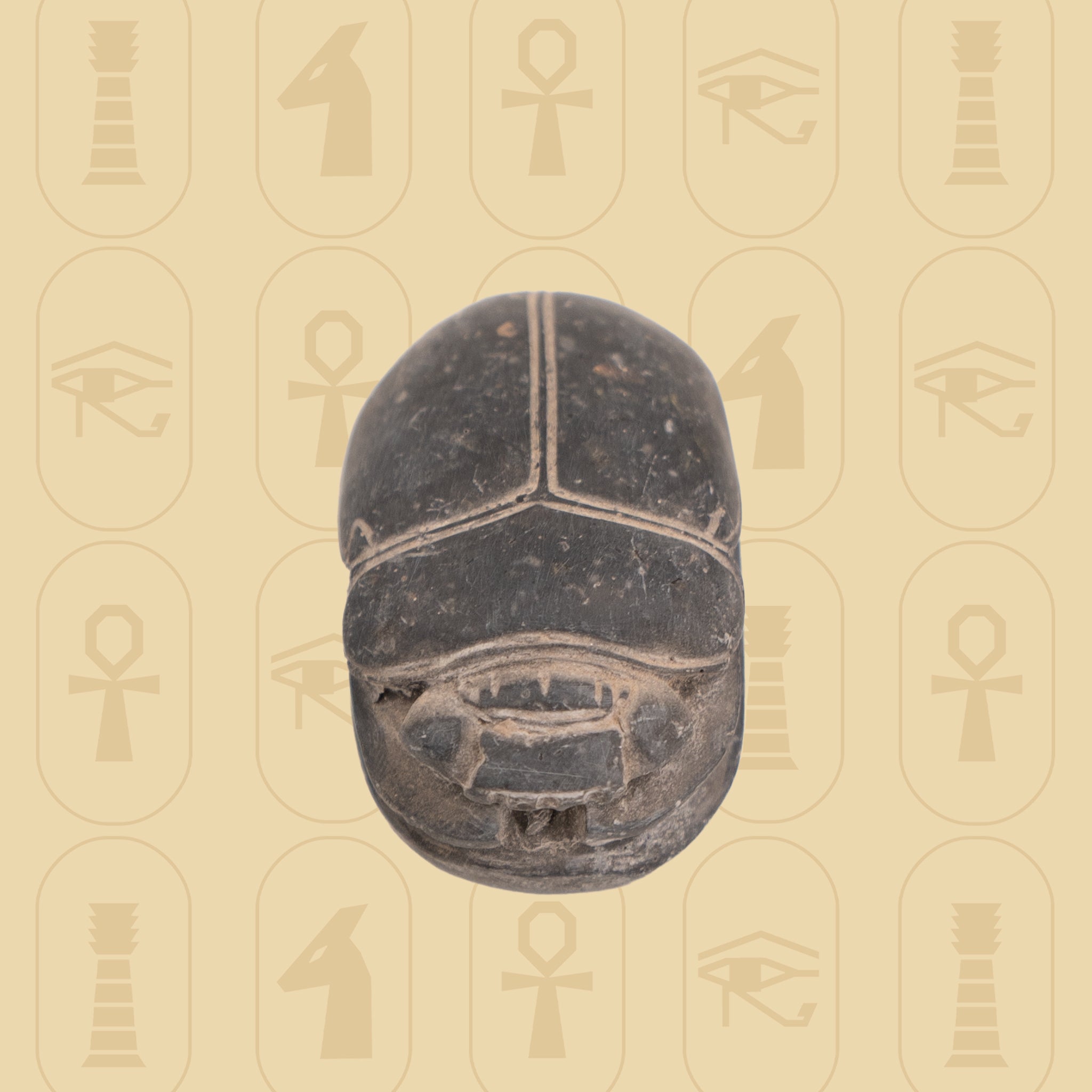 Black Alabaster Scarab