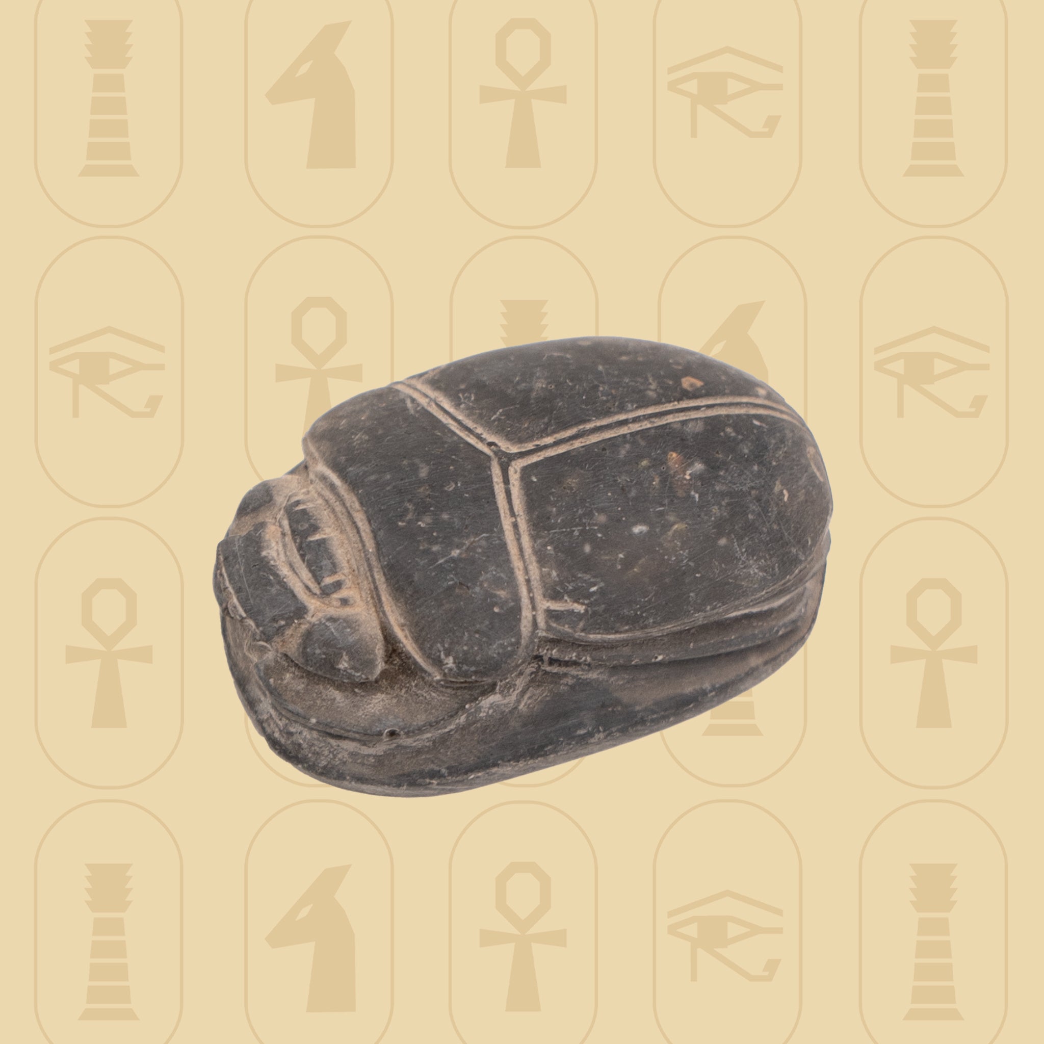 Black Alabaster Scarab