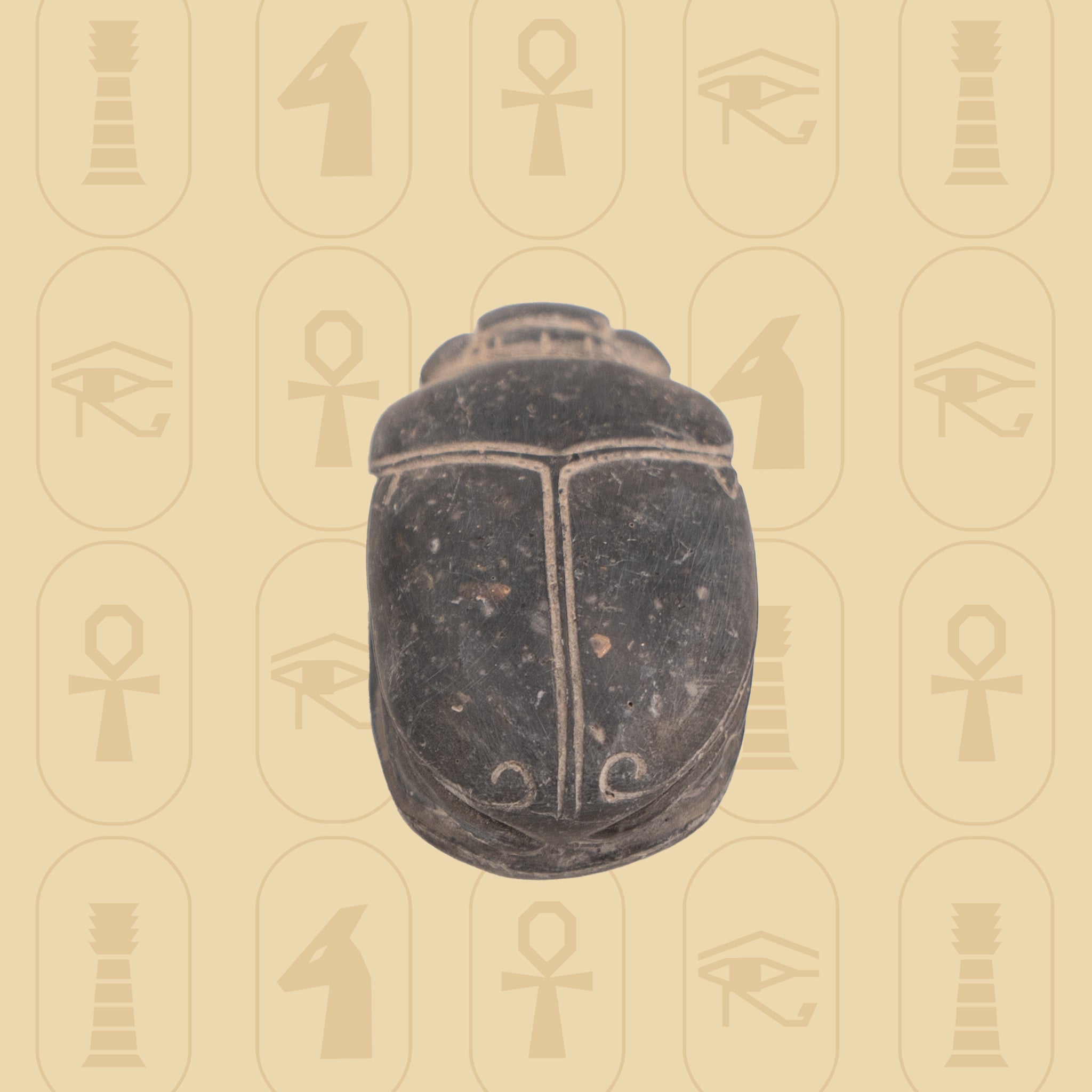 Black Alabaster Scarab