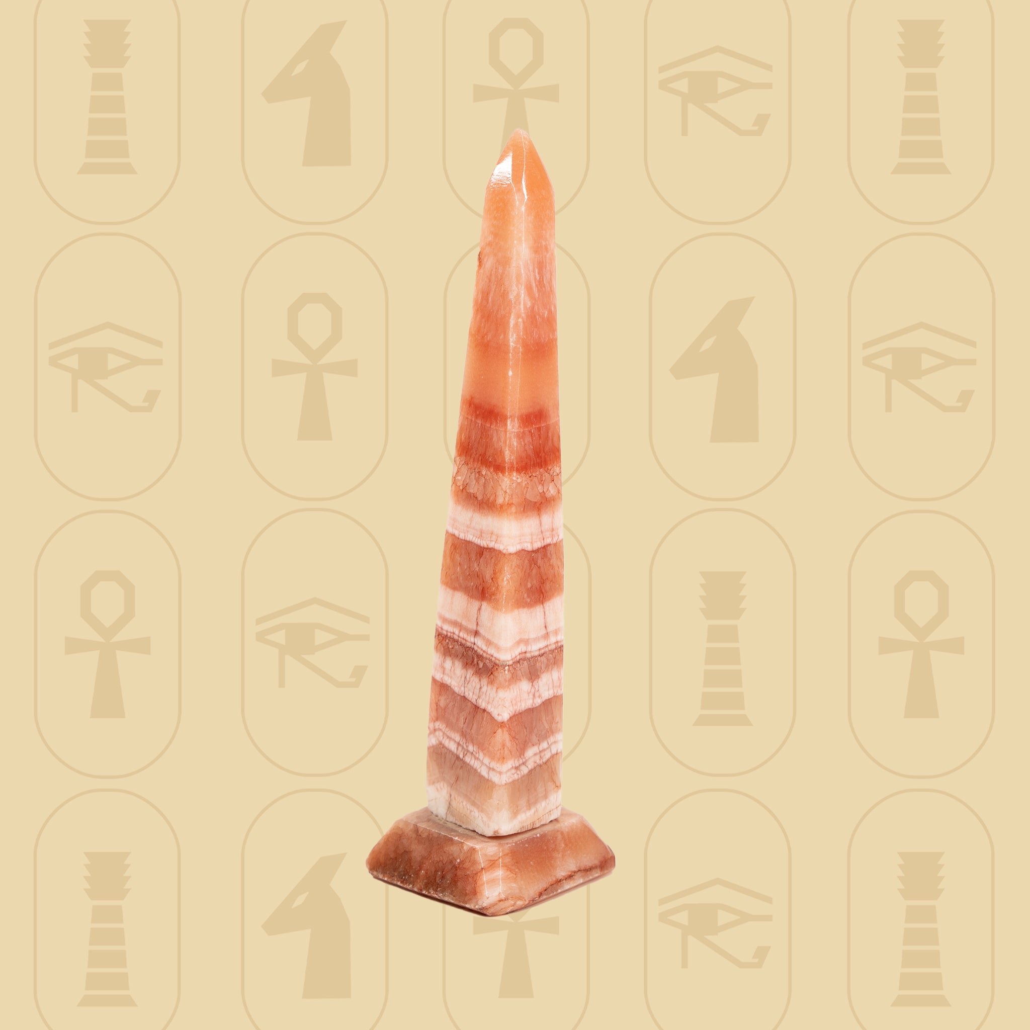 Red Alabaster Obelisk