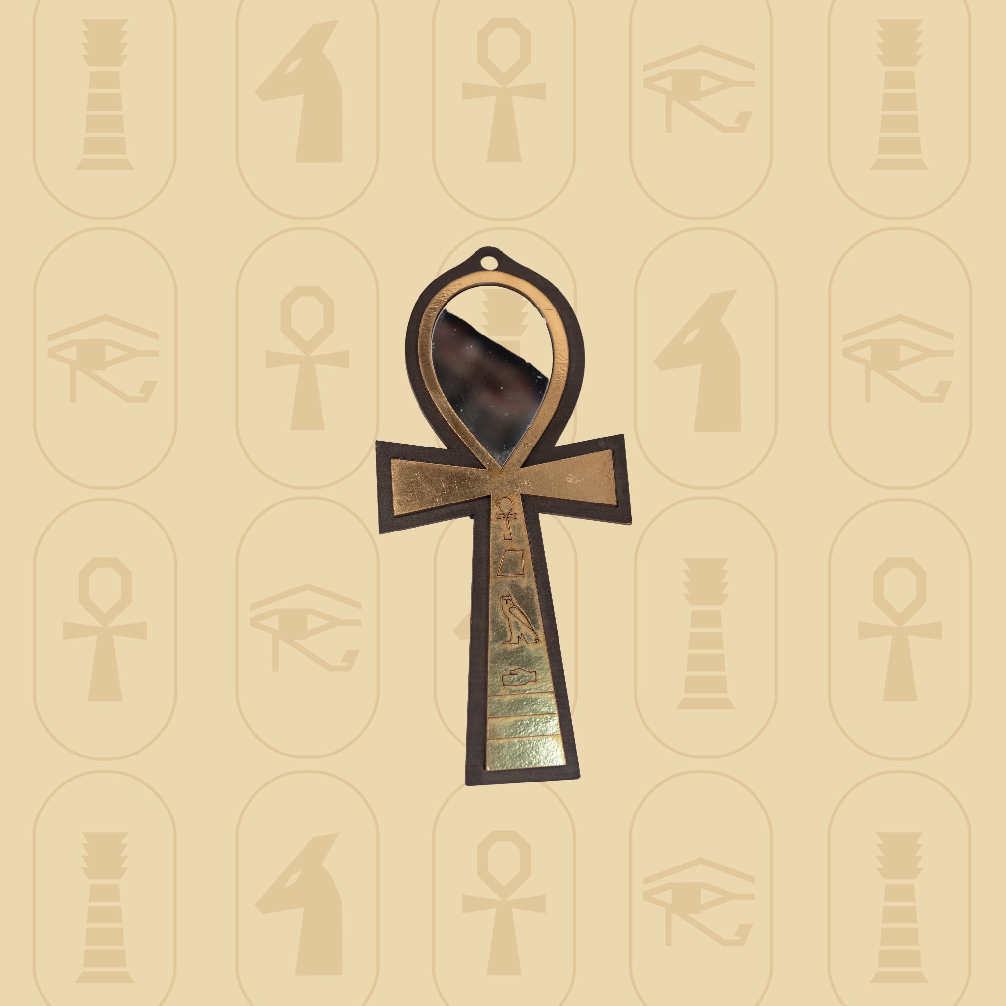 Pharaonic-Style Mirror