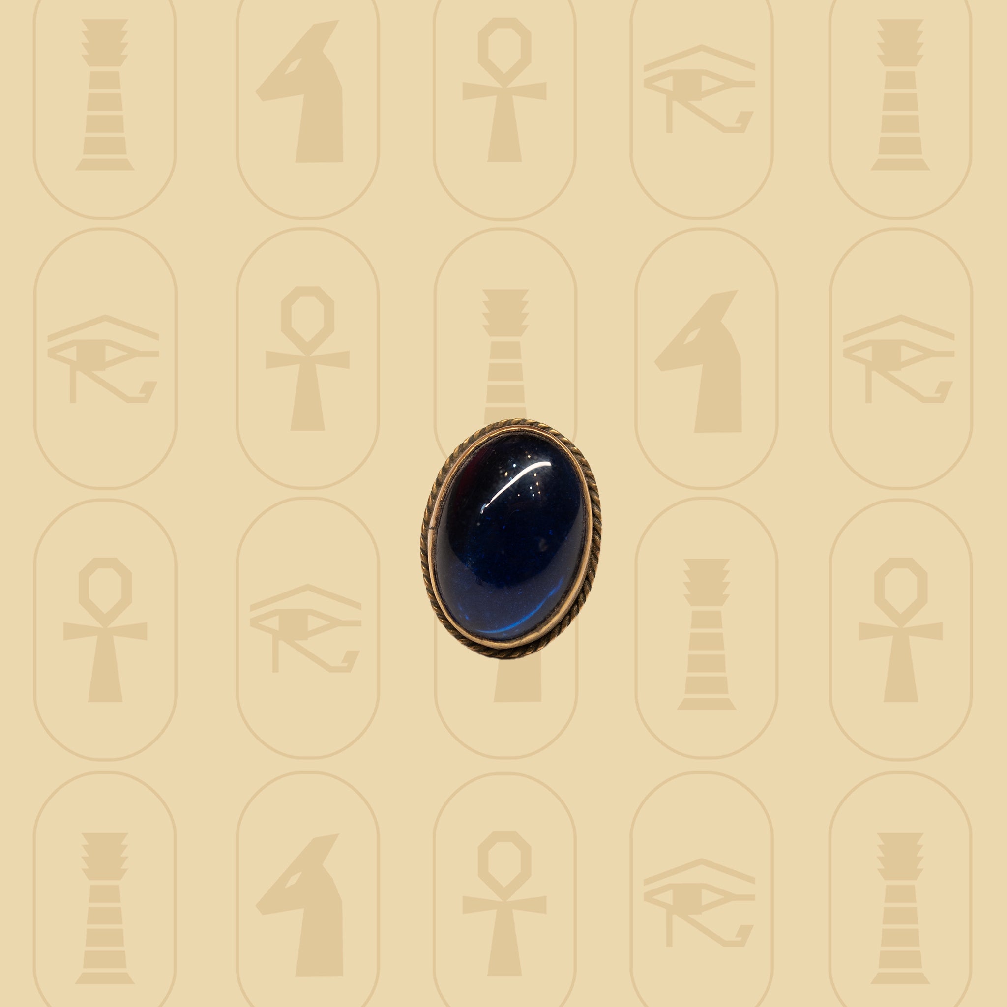 Gemstone Pharaonic Ring
