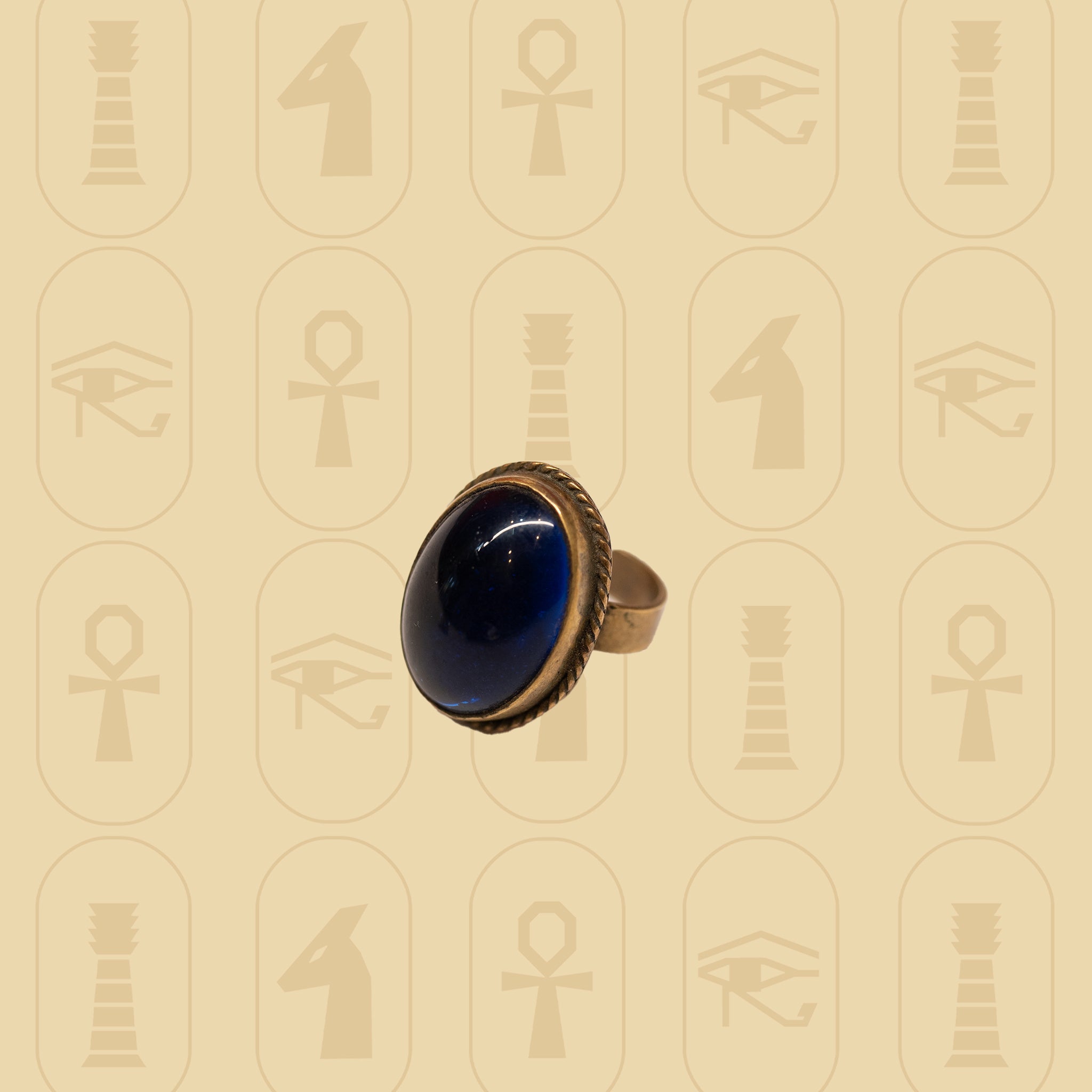 Gemstone Pharaonic Ring