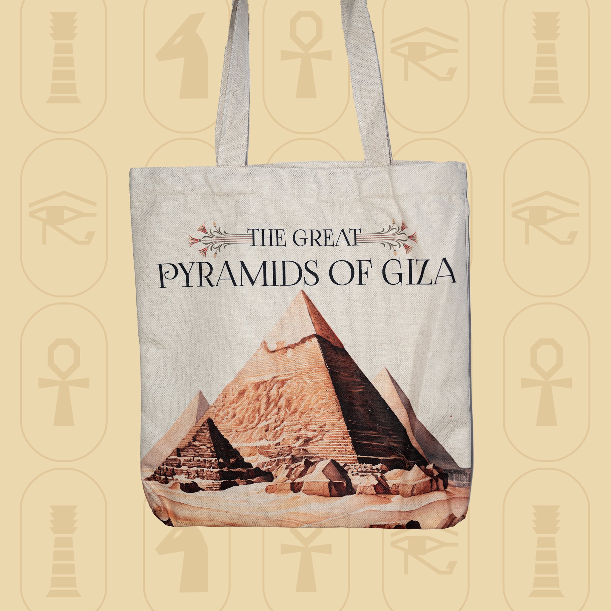 Pyramids Linen Bag